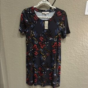 NWT Loft XSP Floral Print Dress - Multicolor pit2pit 17” length 35”